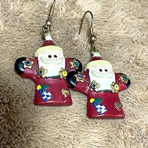 $3/30 sec start Santa Clause Dangling Earrings
